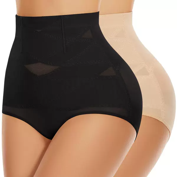 High-Waisted Tummy Control Shapewear Mesh Body Shaping Pants for Women, Breathable Tummy Control Pants, Plus Size