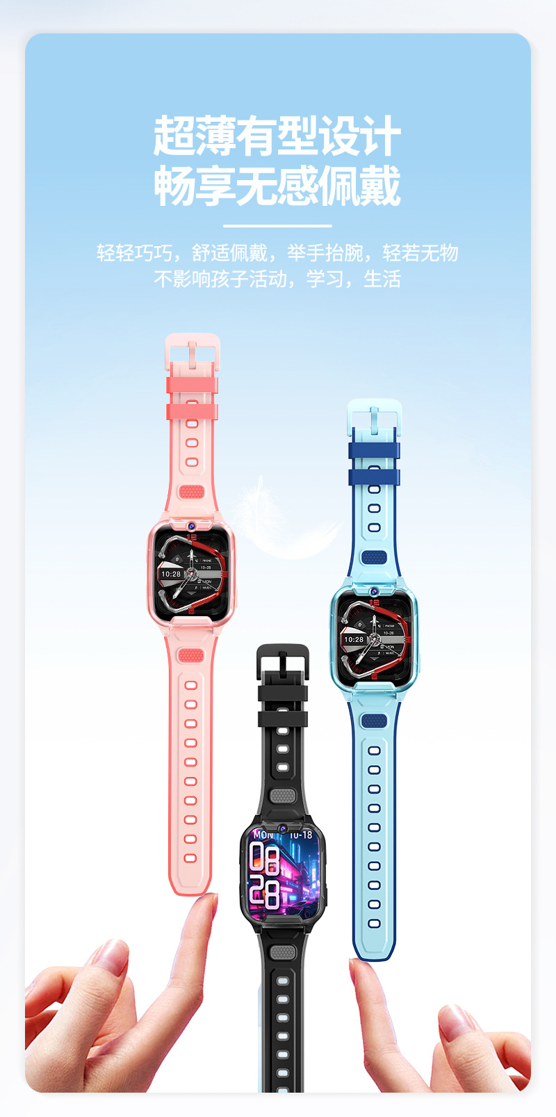 Wholesale of all-network children's smartwatches with card-inserting, multi-functional positioning, waterproof photography, student phone bracelets undefined