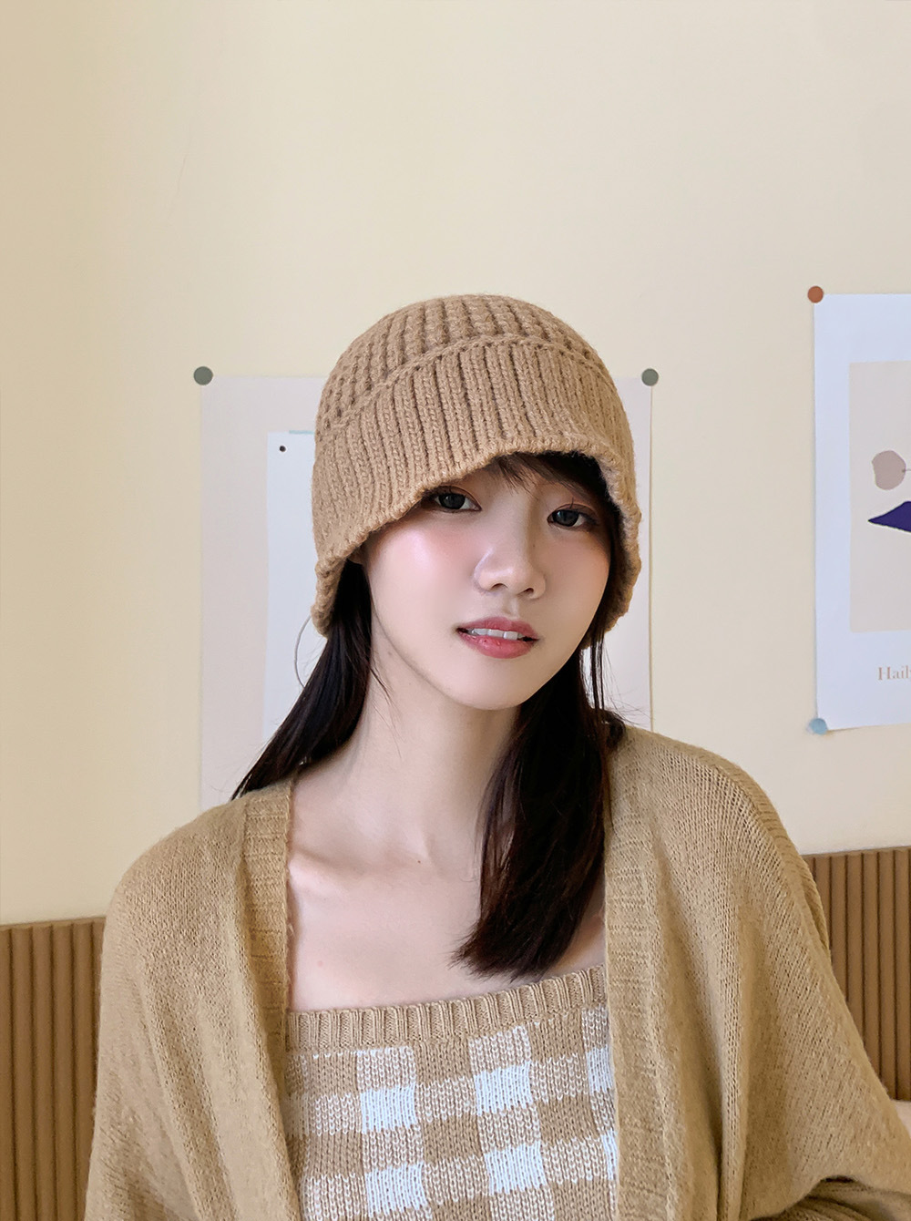 盆帽水桶帽模特图