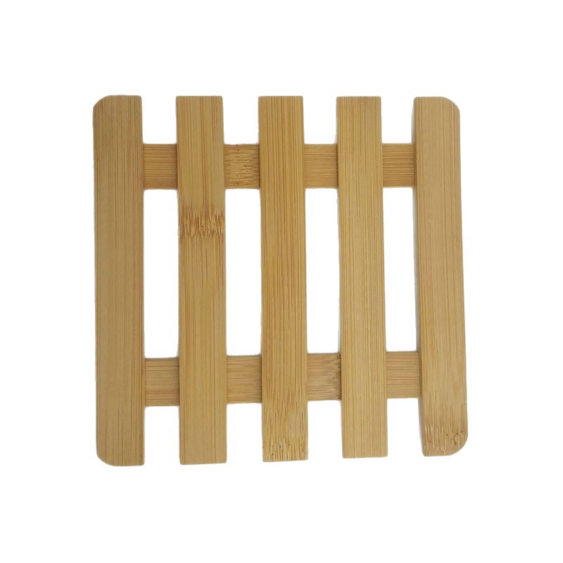 Mesa de comedor aislamiento almohadilla de arena Estera de bambú vajilla taza de té Estera de bambú taza de té plato de Bambú