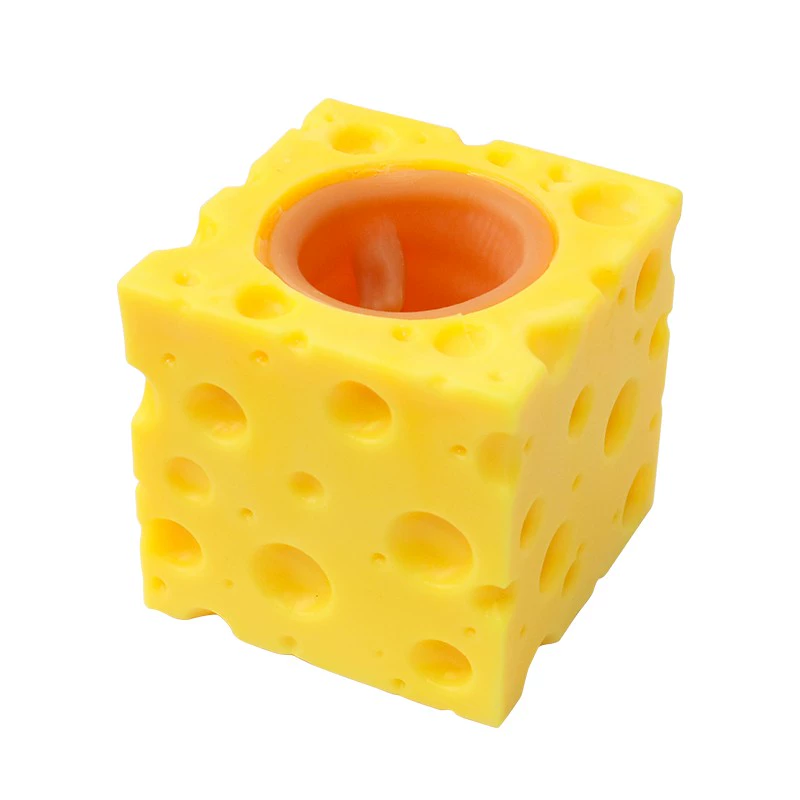 Слайм, пластиковая жёлтая игрушка, антистресс