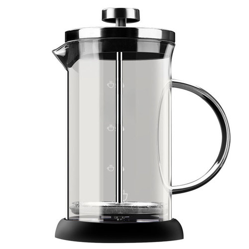 Heat-resistant glass French press pot household coffee pot stainless steel French coffee pot hand brewing pot filter brewing tea pot