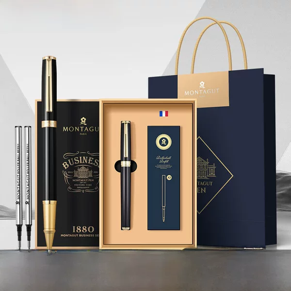 Montejiao Ball Pen Business Signature Pen High-grade Metal Gel Pen Signature Pen Engraving Enterprise Gift Pen