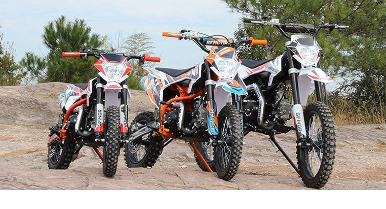 Foreign Trade Export Large Children's Version of Medium-Sized 125Cc Pure Gasoline Motorcycle Youth Two-Wheeled Motorcycle Mountain Off-Road Vehicle