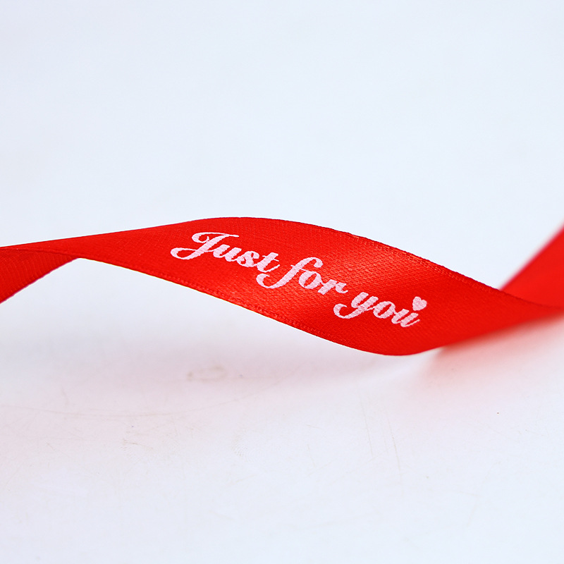2.0 impresión en inglés JUST buquet embalaje cinta caja de embalaje de cumpleaños cinta cinta arco de tejido cinta inglesa