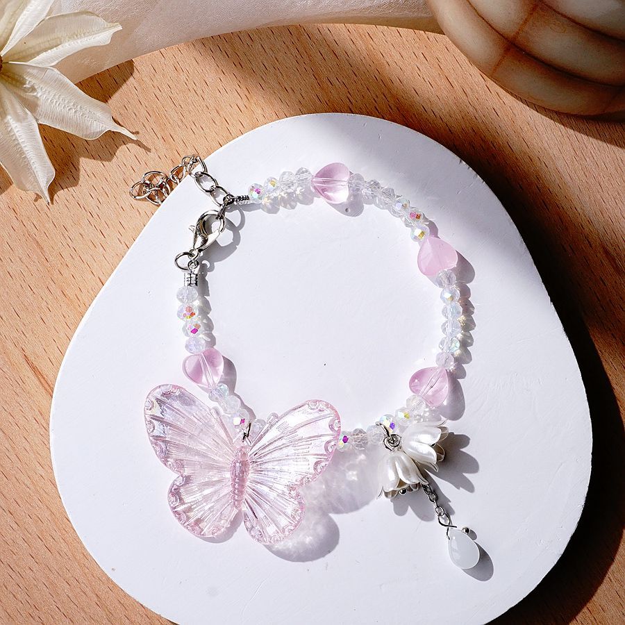 Simple Style Bow Knot Alloy Beaded Bracelets