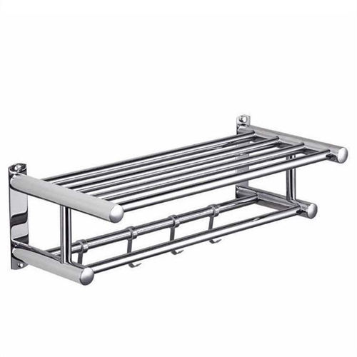 Bathroom Towel Rack, Shower Towel Holder, No-Nail Toilet Bathroom Towel Rack, Stainless Steel Wall Mount Clothing Rack Manufacturer