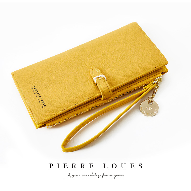 Portafoglio lungo da donna, borsa alla moda coreana, borsa da polso di grande capacità per le donne_voghion.com