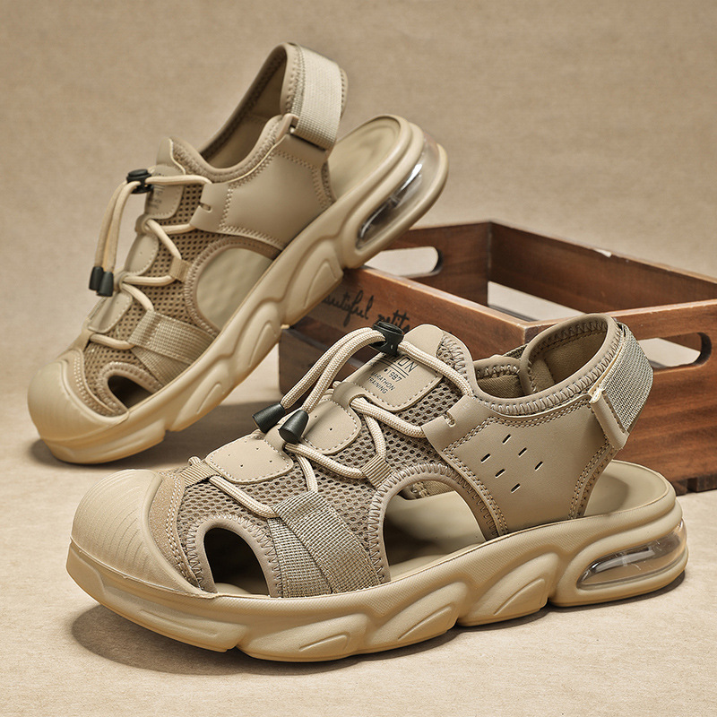 Sandalias transfronterizas para hombres, ropa exterior de verano, zapatos de playa de la cueva Baotou, zapatos de vadeo al aire libre, sandalias deportivas de río al por mayor