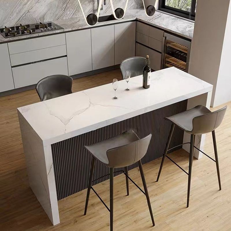 Household Bar Counter Marble Dining Table All-in-One Folding Open Living Room Kitchen Partition Long Middle Island Bar Counter