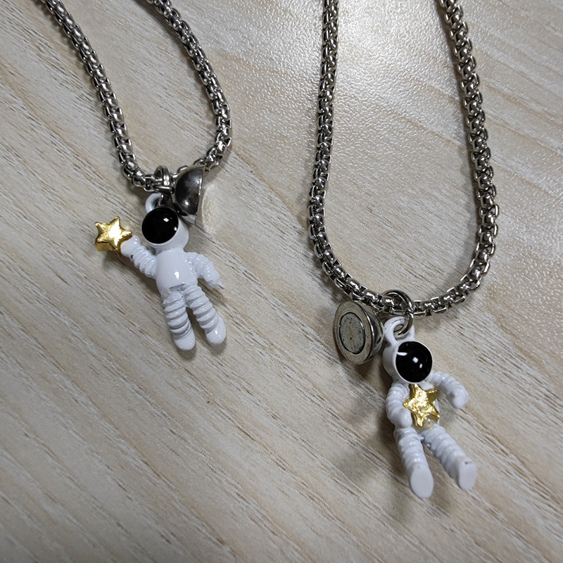 Ig Style Astronaut Alloy Rope Spray Paint Plating Women's Bracelets Necklace display picture 3
