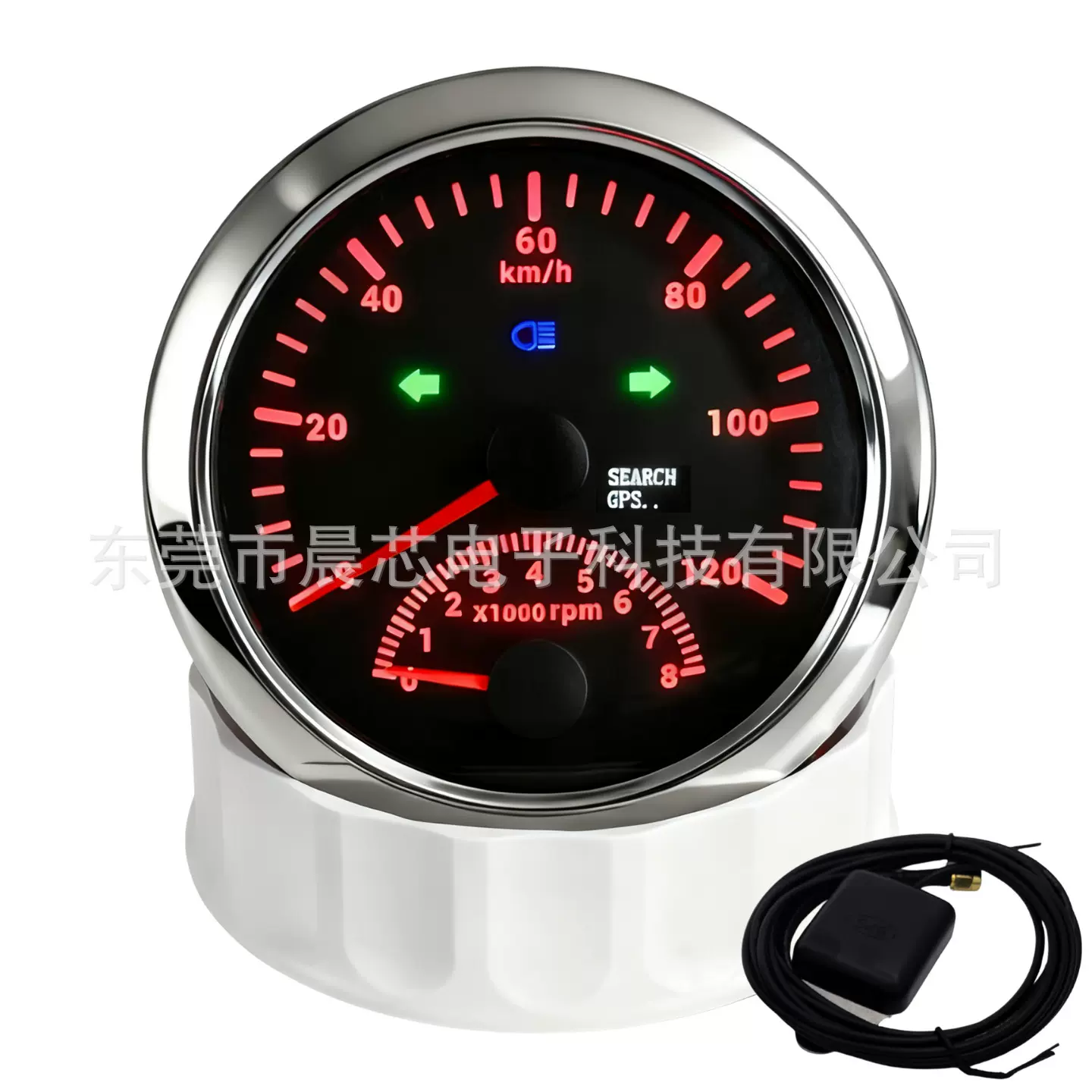 品质款改装85mm摩托车GPS里程表汽车转速速度表二合一多功能仪表