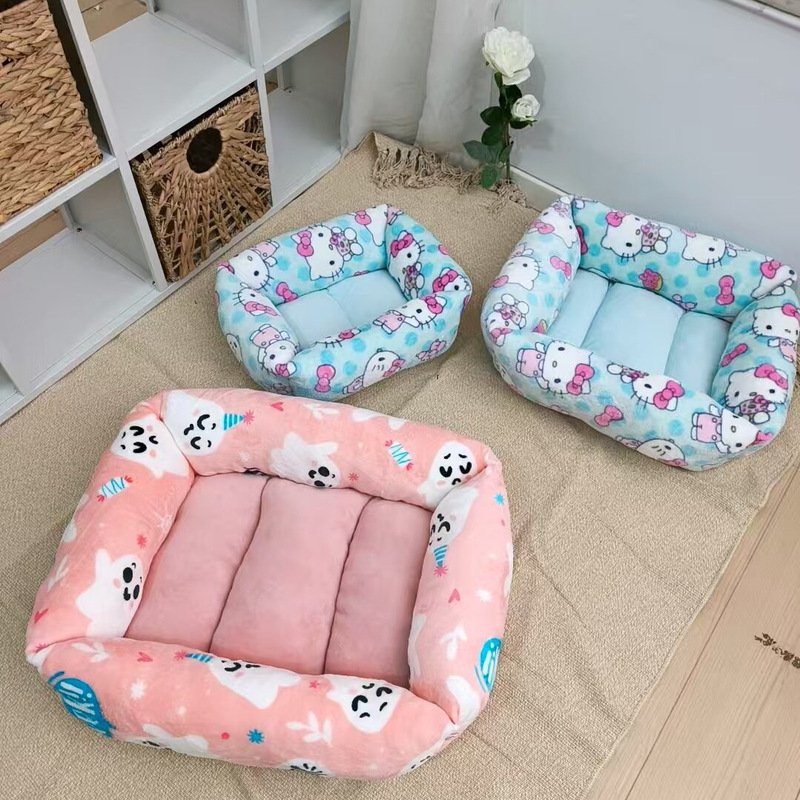 Universal Thickened Warm Dog Kennel and Cat Mat for All Seasons, Comfortable Sleeping Nest for Small and Medium-Sized Dogs and Pets