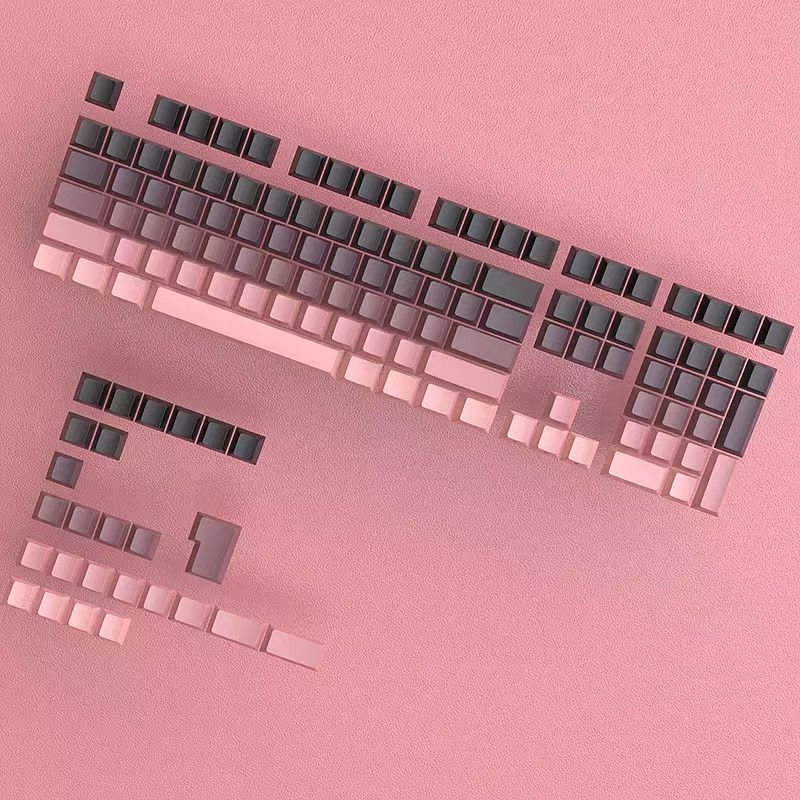 キーキャップ卸売134キー グラデーションカラー サイド刻印 透光性 個別化対応 メカニカルキーボード用 PBT昇華キーキャップ|undefined