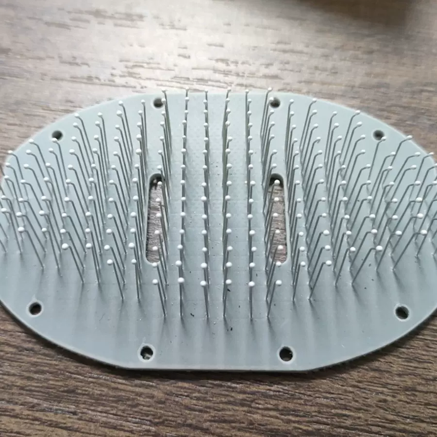 定 制宠物用品梳子 粘珠按摩开结撸猫梳不锈钢针布片狗狗去浮毛梳