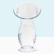 新款带吸盘集奶器全硅胶手动吸奶器吸乳器母乳收集器接漏奶挤奶器