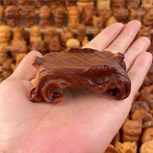 Natural Thuja Wood Carving Root Carving with Random Base Ornaments Solid Wood Carving Crafts Strange Stones Jade Teapot Vase Holder