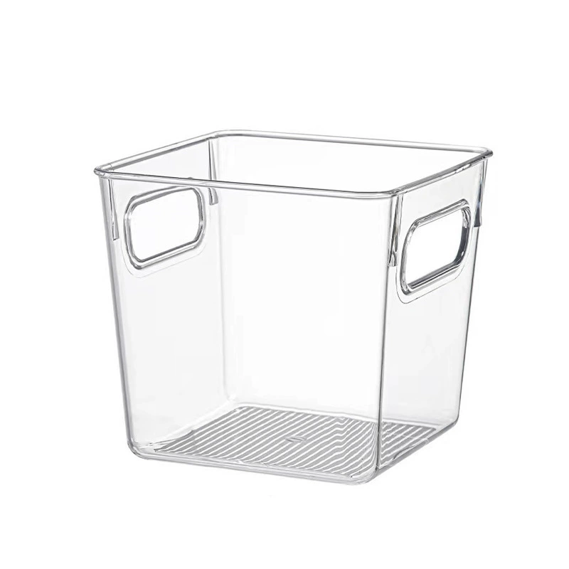 Plastic storage box for elementary students — table organizer for books and picture books, stackable, portable