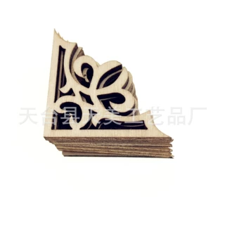 小额批发木制照片画框边角花 DIY手工欧式复古花木片