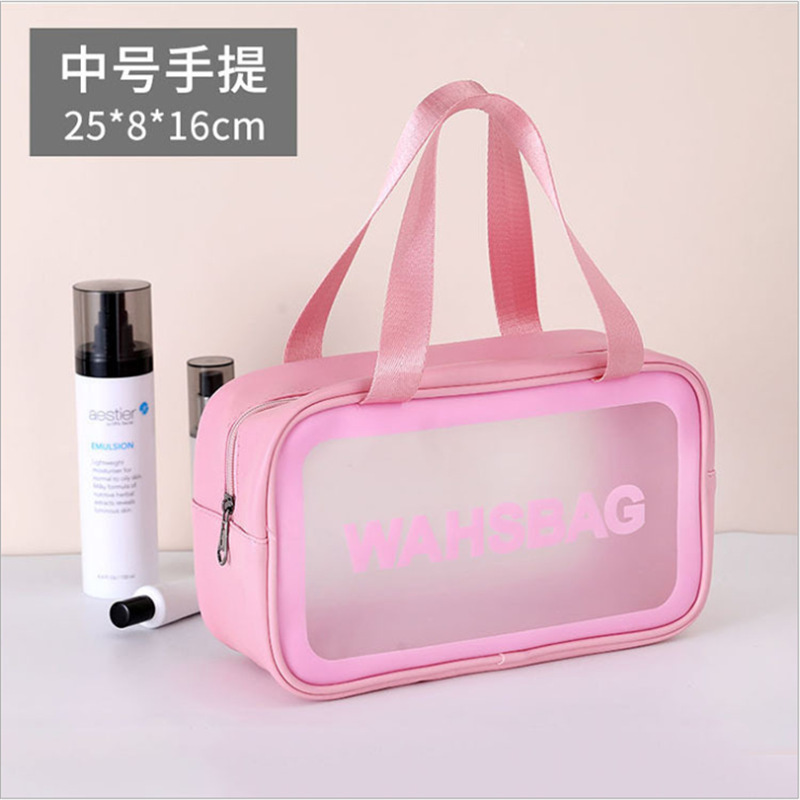 Bolsa cosmética esmerilada personalizada de fábrica bolsa de lavado de viaje portátil bolsa de almacenamiento portátil bolsa de almacenamiento de viaje al aire libre impermeable