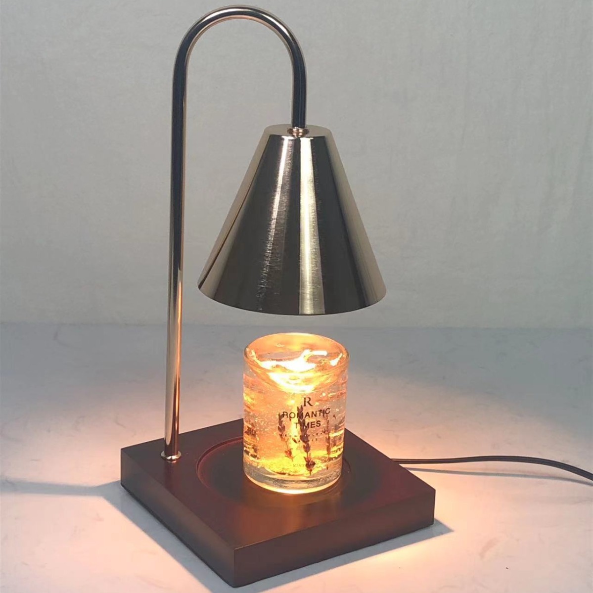 Retro aromaterapia lámpara de la vela dimmable dormitorio plug-in romántica noche lámpara de cera fragante decoración interior fusión lámpara de la vela