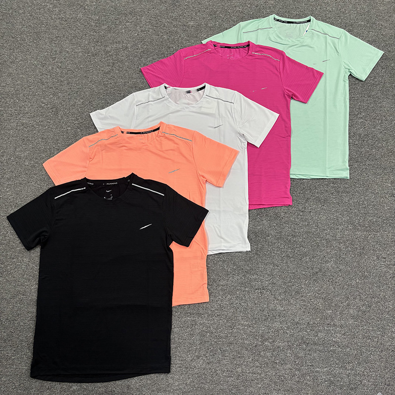 New T-Shirt Sports Student Training Short-Sleeved Men's and Women's Casual Versatile Running Track and Field Fitness Basketball Sportswear Tops New T-Shirt Sports Student Training Short-Sleeved Men's and Women's Casual Versatile Running Track and Field Fitness Basketball Sportswear Tops