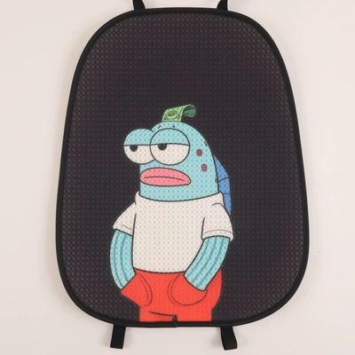 Seat Cushion, Seat cushion, seat cover - blue-fish-one-backrest-printed-4-color-bichburg