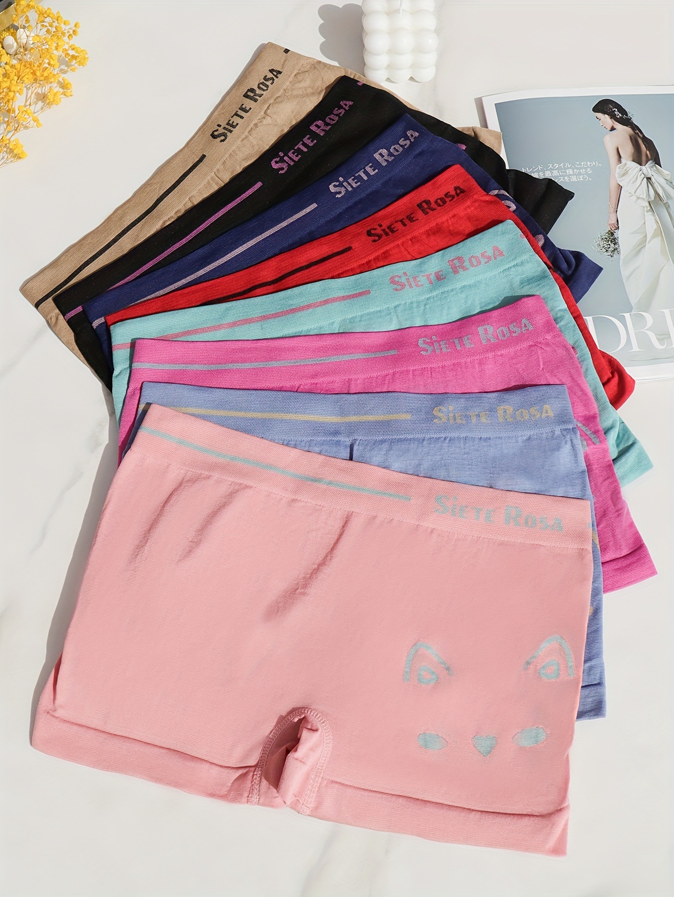 Calzoncillos de verano para mujer, pantalón de seguridad antideslumbrante de boxer, calzoncillos de boxer para mujer ajustados, elásticos suaves, transfronterizos