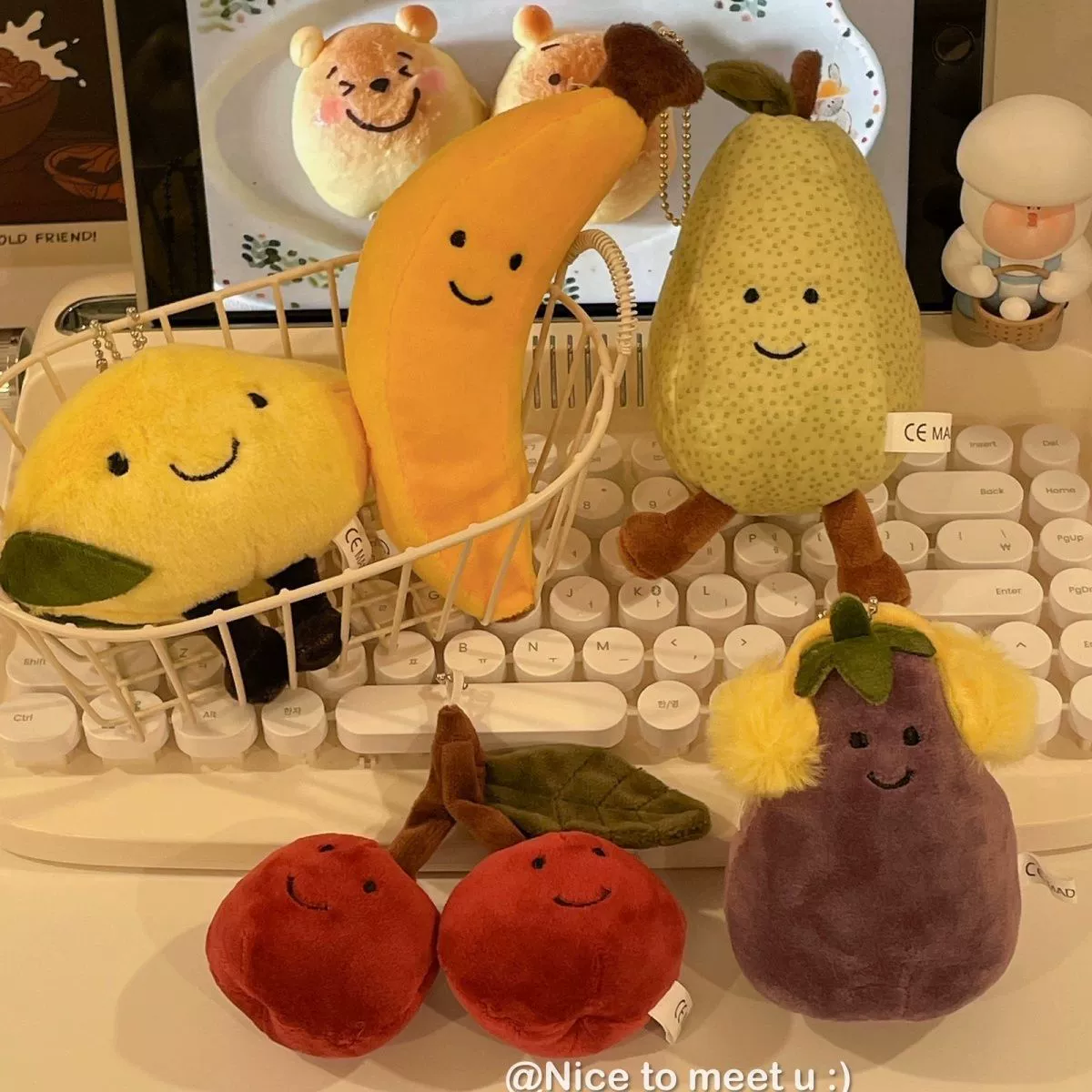 Плюшевая игрушка в стиле британского Jellycat, подвеска-фрукт/овощ, игрушка-комфортер, приз для автоматов с игрушками