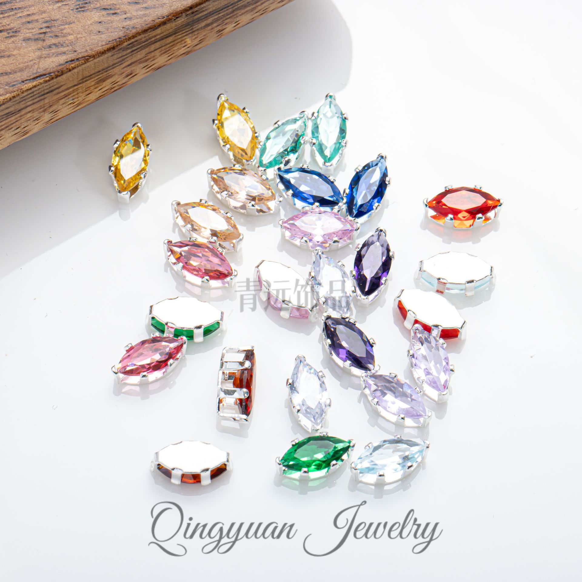 Hot-Selling Hexagonal Marquise Zircon Claw Drill DIY Wedding Dress/Decorative Accessories Shoe Accessories Claw Drill Handmade Accessories