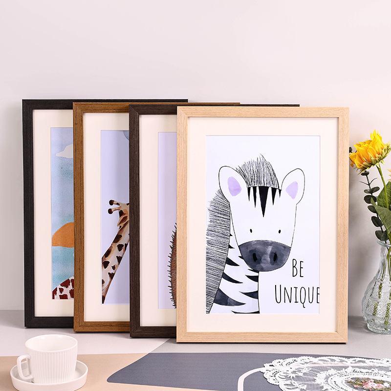 Solid Wood Photo Frame Mounted Picture Frame Wall Hanging A3 Inch 16 Table A4 Inch 4 Open 8 Open Puzzle Frame Creative Photo Wall Customization Solid Wood Photo Frame Mounted Picture Frame Wall Hanging A3 Inch 16 Table A4 Inch 4 Open 8 Open Puzzle Frame Creative Photo Wall Customization