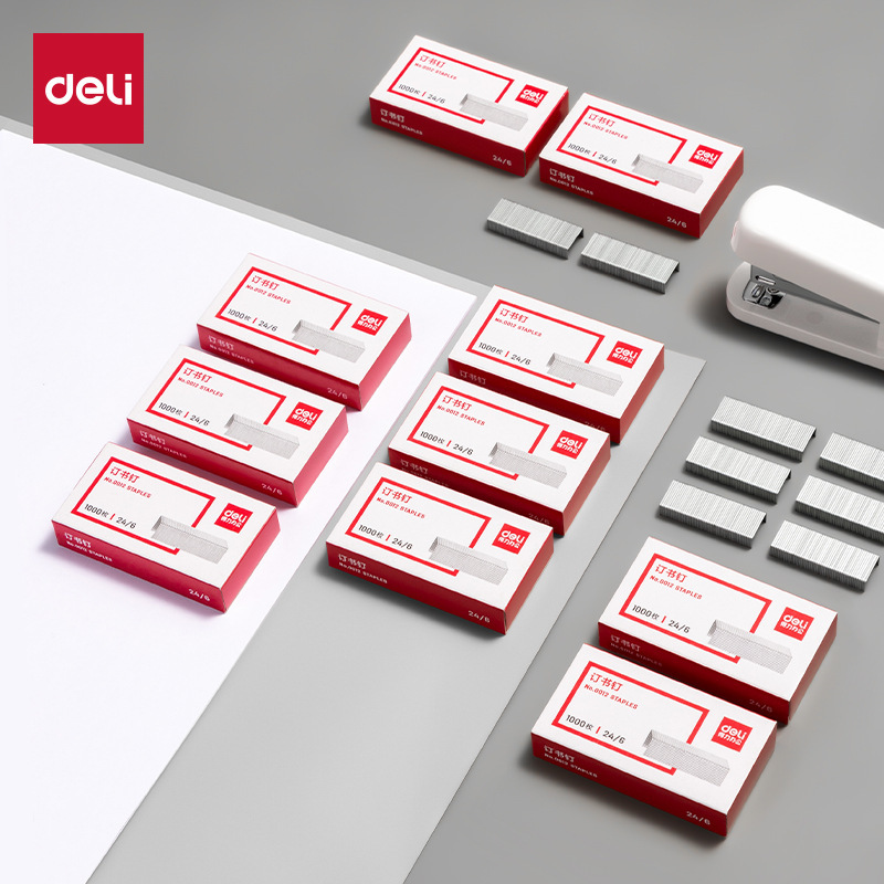 Deli Staples No. 12 Staplers 24/6 Standard Staplers 25 Pages No. 12 Staplers