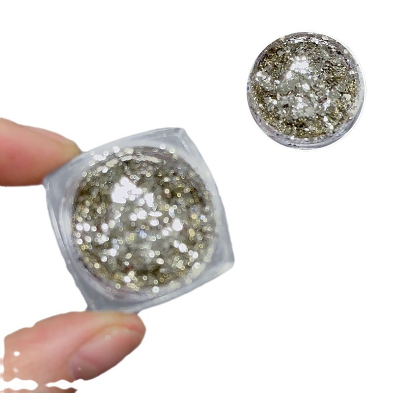 ネット赤のネイルアート超フラッシュ銀白金粉純銀の境シリーズ超薄フラッシュ粉爪のスパンコール粉卸売り|undefined