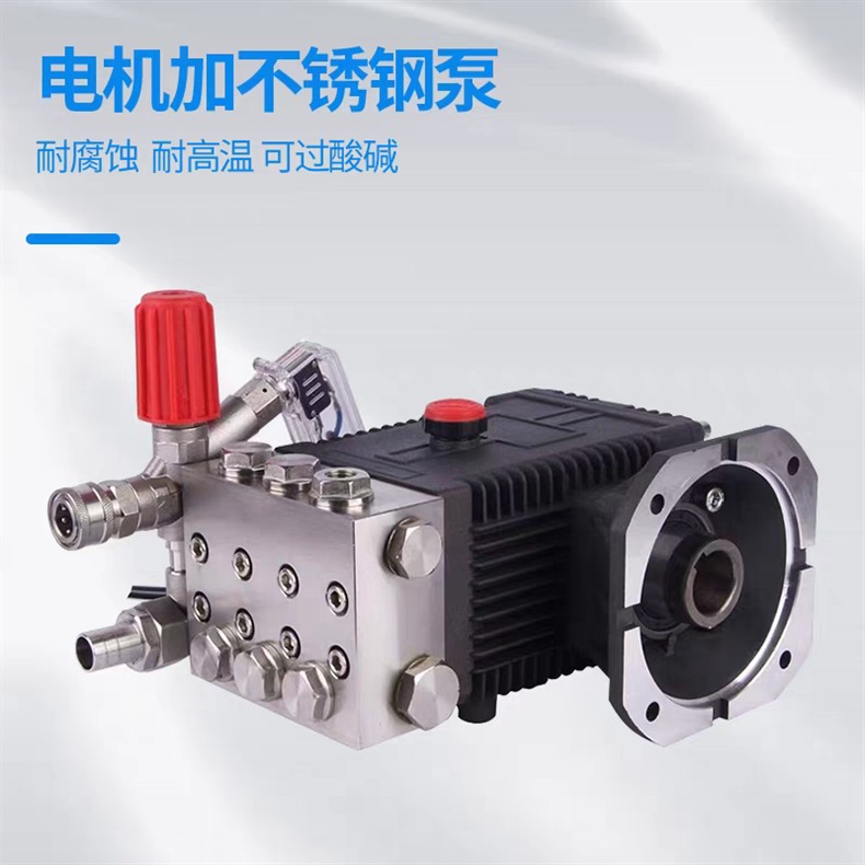 High-Pressure Cleaning Machine Pump Head 1714 Car Washing Machine 1812 Stainless Steel Pump Head 24 Shaft 28 Shaft 19 Ceramic Plunger 1509