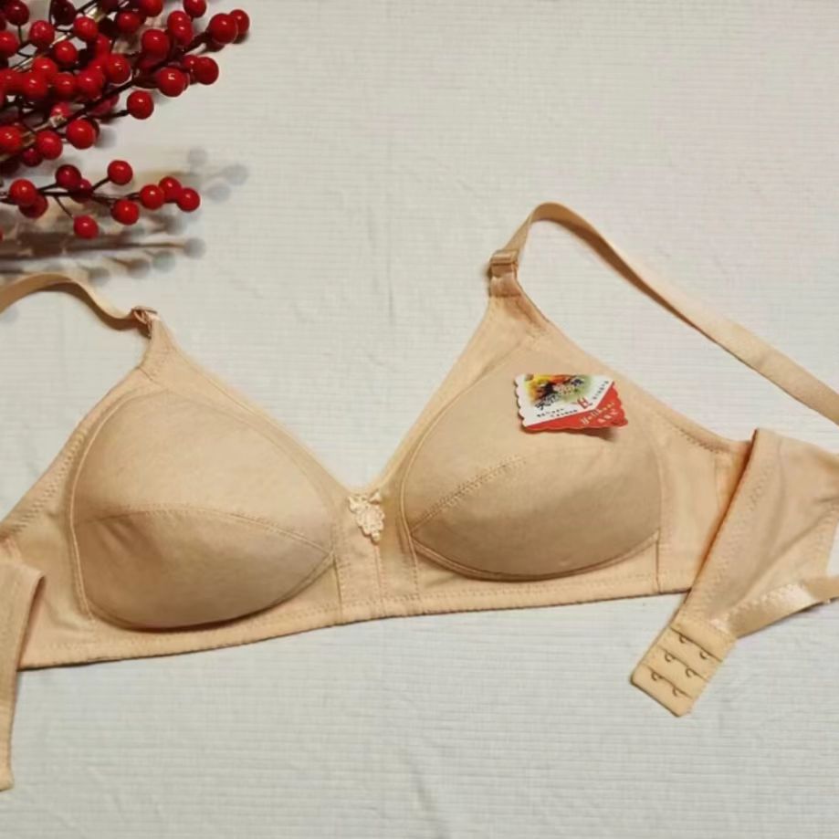 Yalihuai 603 colored cotton bra for middle-aged and elderly mothers without steel ring and sponge