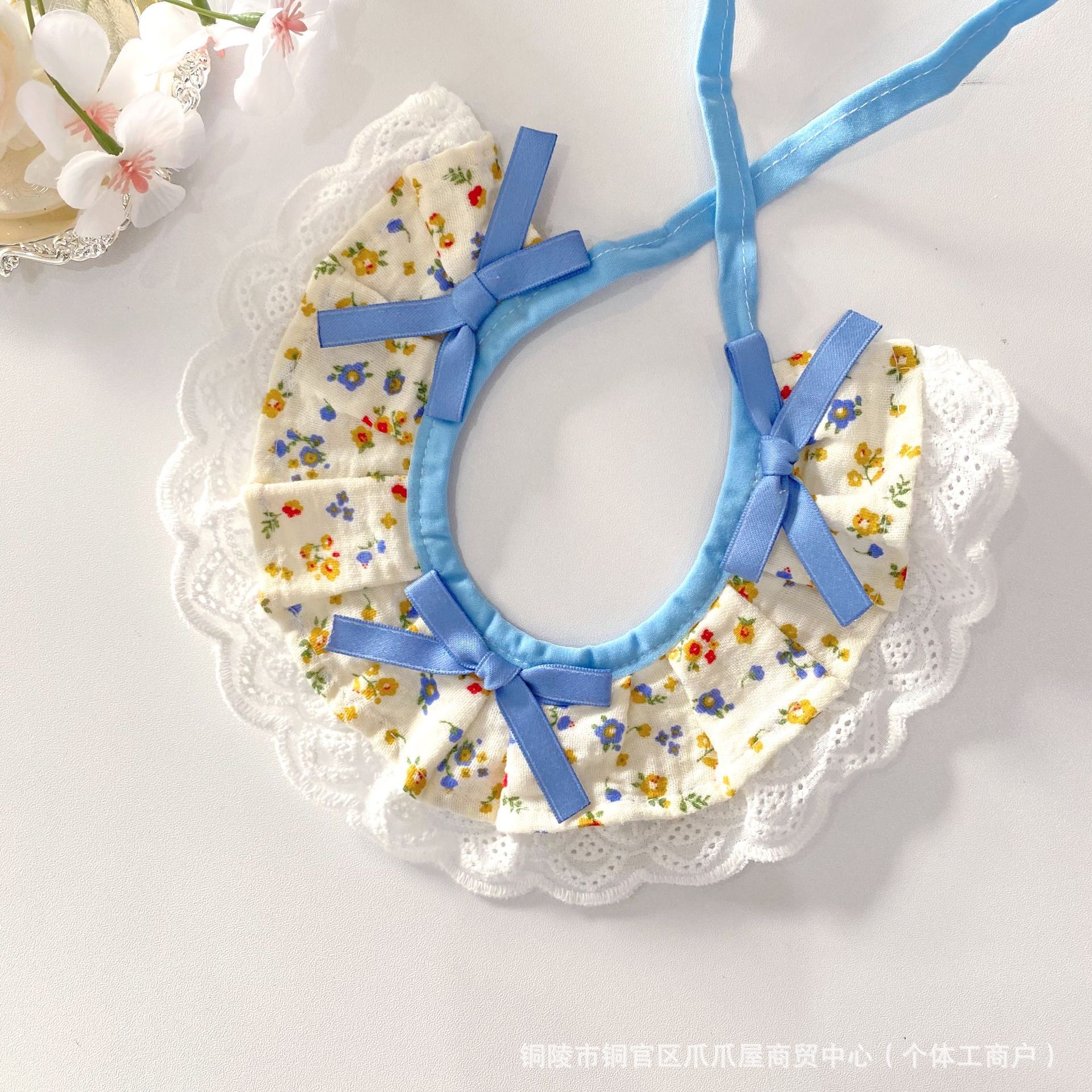 Blue floral print / XS