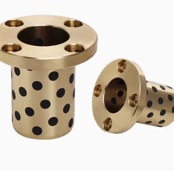 MPTZ6 8 10 12 13圆形石墨法兰铜套高力黄铜自润滑耐磨无油衬套