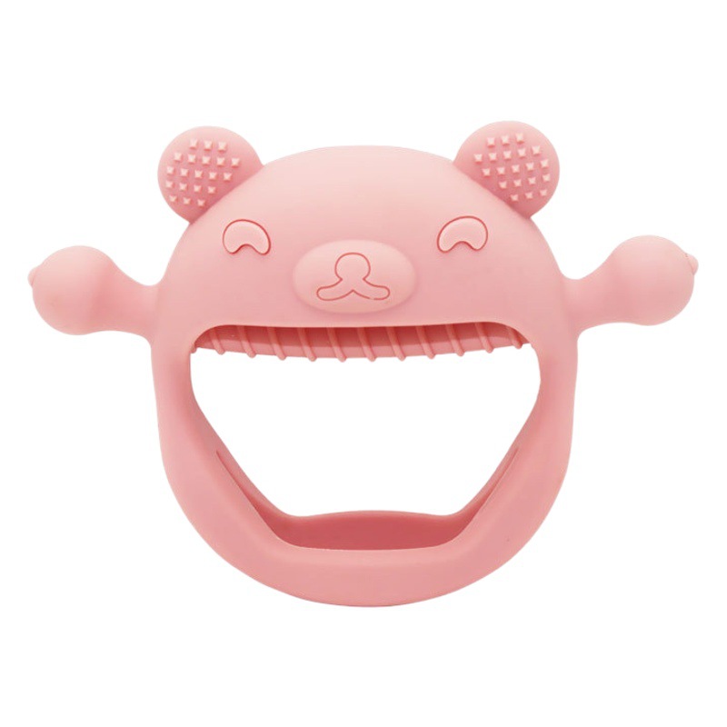 Gato silicona bebé mano guantes dentición juguete bebé teether