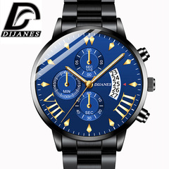 DIJANES Men's Stainless Steel Quartz Watch Men's Business Calendar Watch Wholesale
