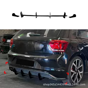 Suitable for Volkswagen Polo Mk6 Gti 2018-2021 Rear Lip Tail Lip Spoiler Rear Blade Car Sticker Modification