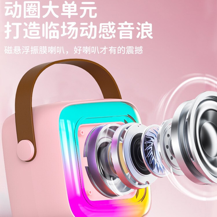 严选k12话筒音响一体麦克风K歌无线蓝牙家用全民唱歌儿童家庭ktv|undefined