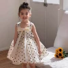 Hepburn polka dot skirt [flocked original fabric]
