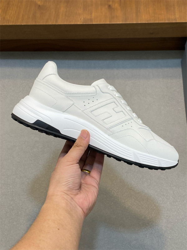 2024 New Style Hogan Same Style Cowhide with Mesh Texture Inner Heightening Breathable Fashionable Lightweight Casual Cool Trendy Men's Shoes