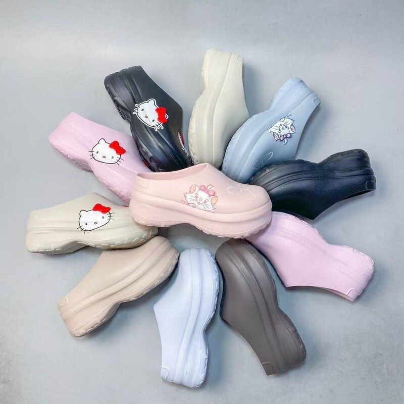 Chef's Shoes, Outdoor Casual Shoes, Comfortable Soft-Soled Shoes for Men and Women, Wear-Resistant, Non-Slip, Thick-Soled, Closed-Toe Slippers