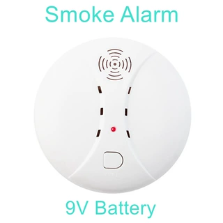 Hot independent fire alarm smoke detector with 9V battery