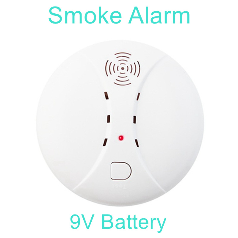 Hot independent fire alarm smoke detector with 9V battery