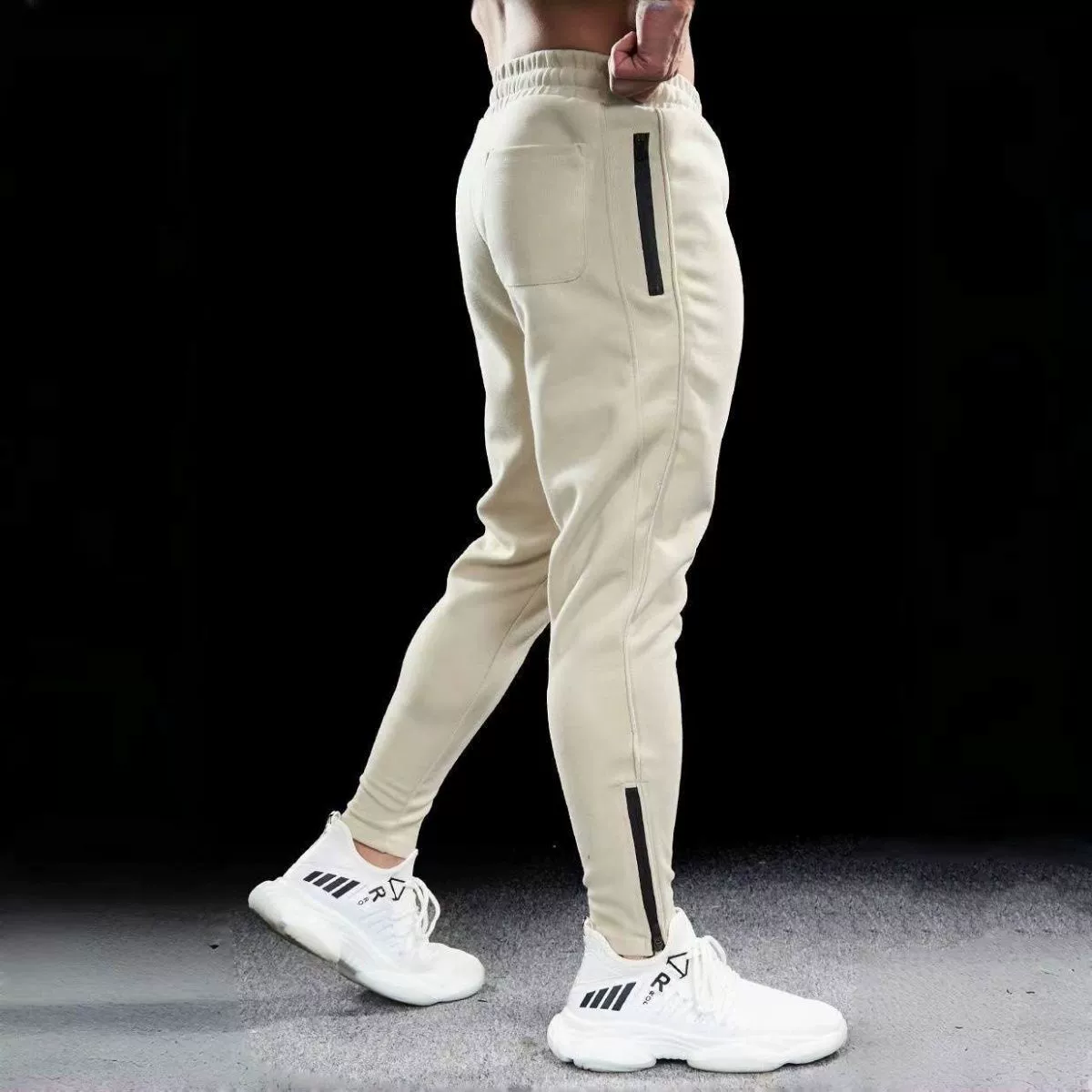 Повседневные брюки мужские штаны на молнии ножки осенние и зимние спортивные штаны свободные беговые дышащие баскетбольные тренировочные брюки фитнес-брюки