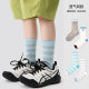 Children's socks wholesale 25 spring and summer mesh embroidery baby bear socks cotton boneless breathable mid-tube socks for boys and girls