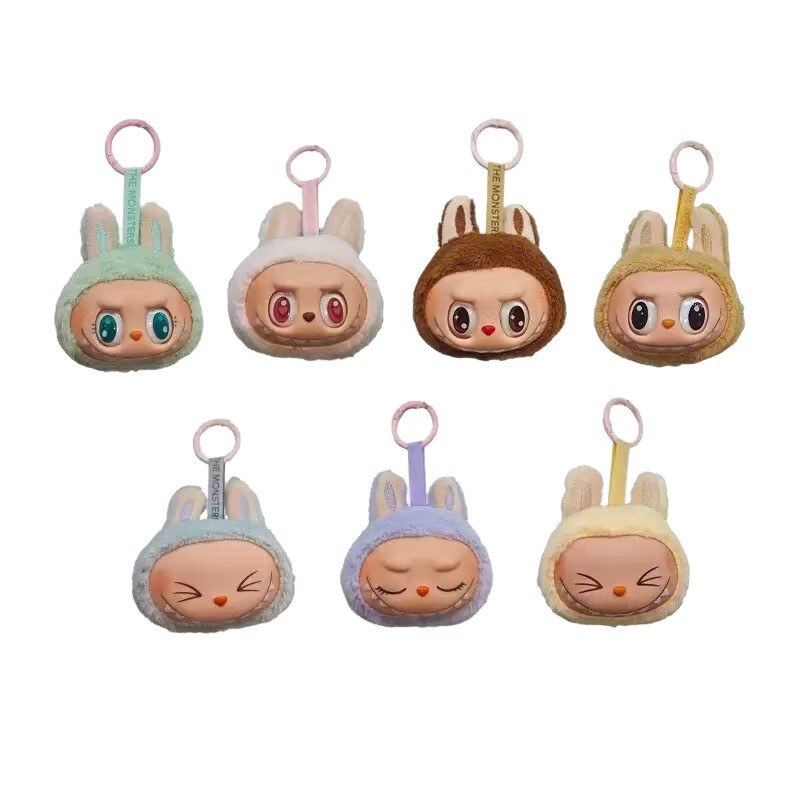 クロスボーダーラブブビニール小頭ぬいぐるみヘッドペンダントラブブキーホルダー醜くてかわいい人形|undefined
