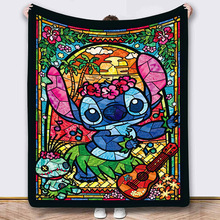 午睡毯直供数码印花通史史迪仔迪奇外贸子空调工厂法兰绒毯卡毛毯